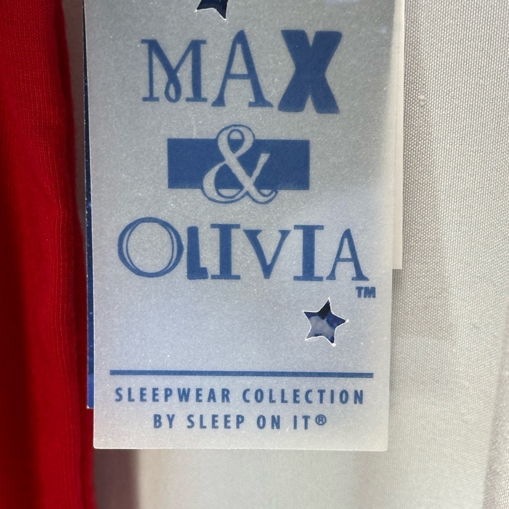 Max & Olivia Boys Comic Weekend Snore 2-Piece Pajama Set - Red Blue - size Large - Picture 15 of 15